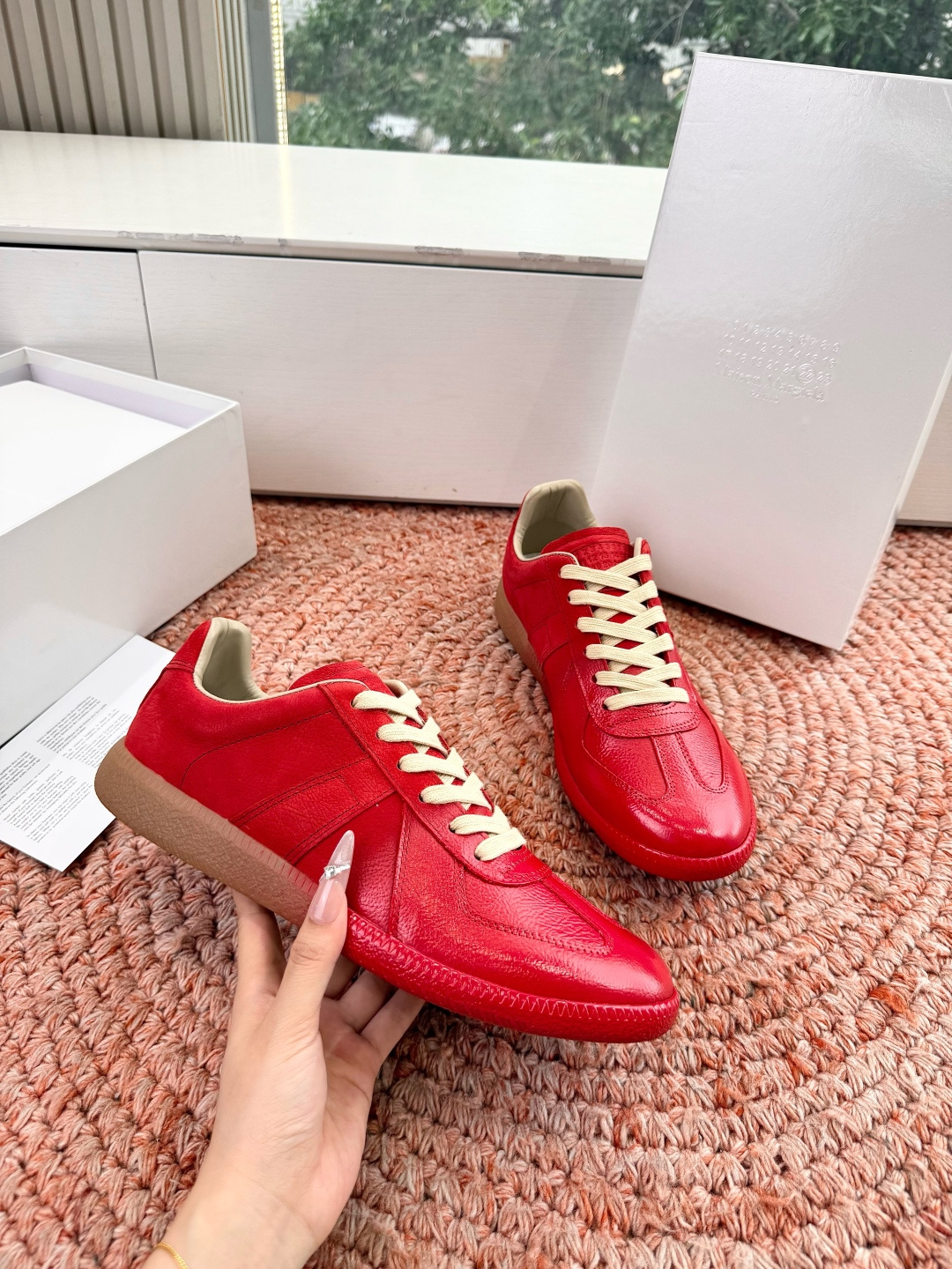 🌾G035顶级版本 代购级别马吉拉饼干鞋MaisonMargiela MM6德训休闲鞋💥鬼才设计师品牌，