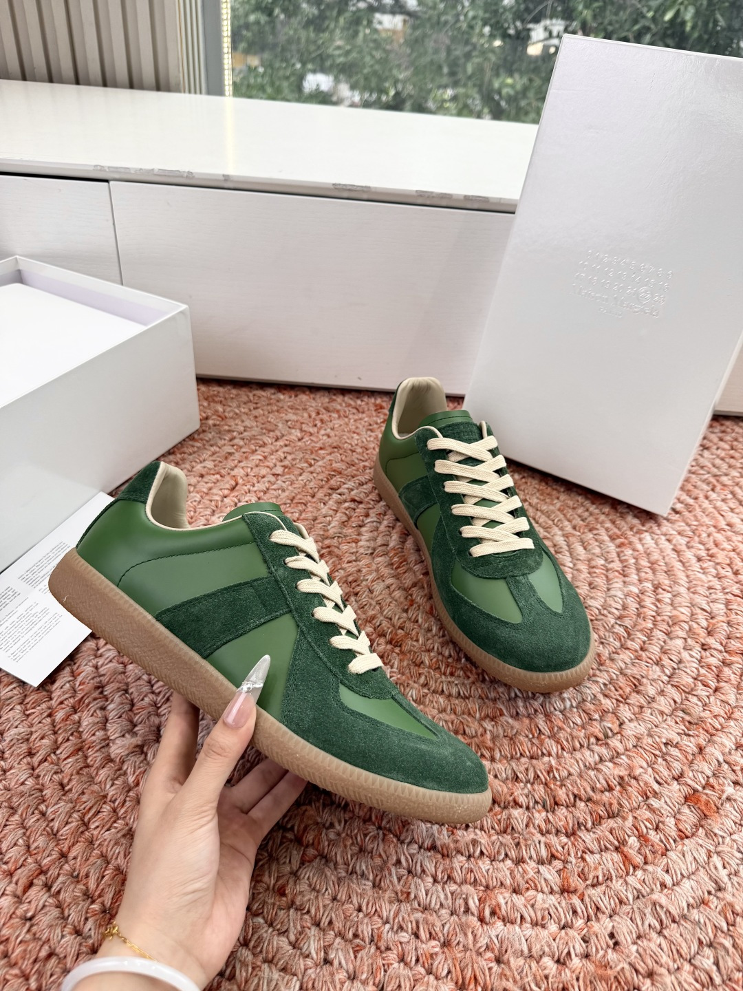 🌾G035顶级版本 代购级别马吉拉饼干鞋MaisonMargiela MM6德训休闲鞋💥鬼才设计师品牌，