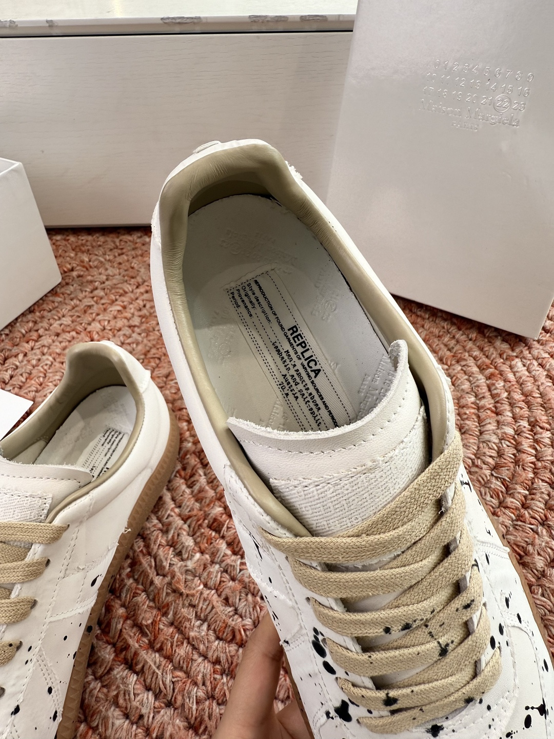 🌾G035顶级版本 代购级别马吉拉饼干鞋MaisonMargiela MM6德训休闲鞋💥鬼才设计师品牌，