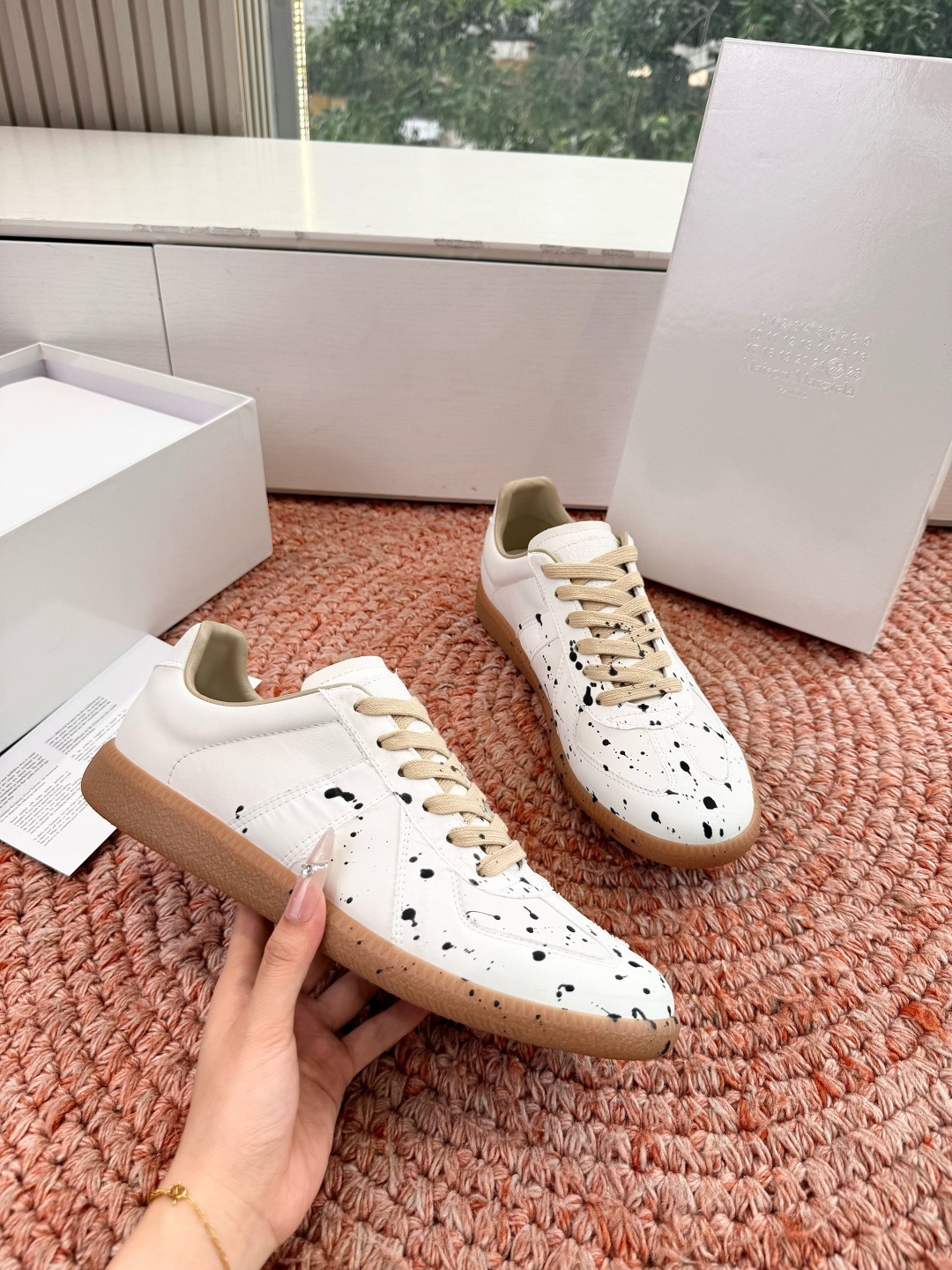 🌾G035顶级版本 代购级别马吉拉饼干鞋MaisonMargiela MM6德训休闲鞋💥鬼才设计师品牌，