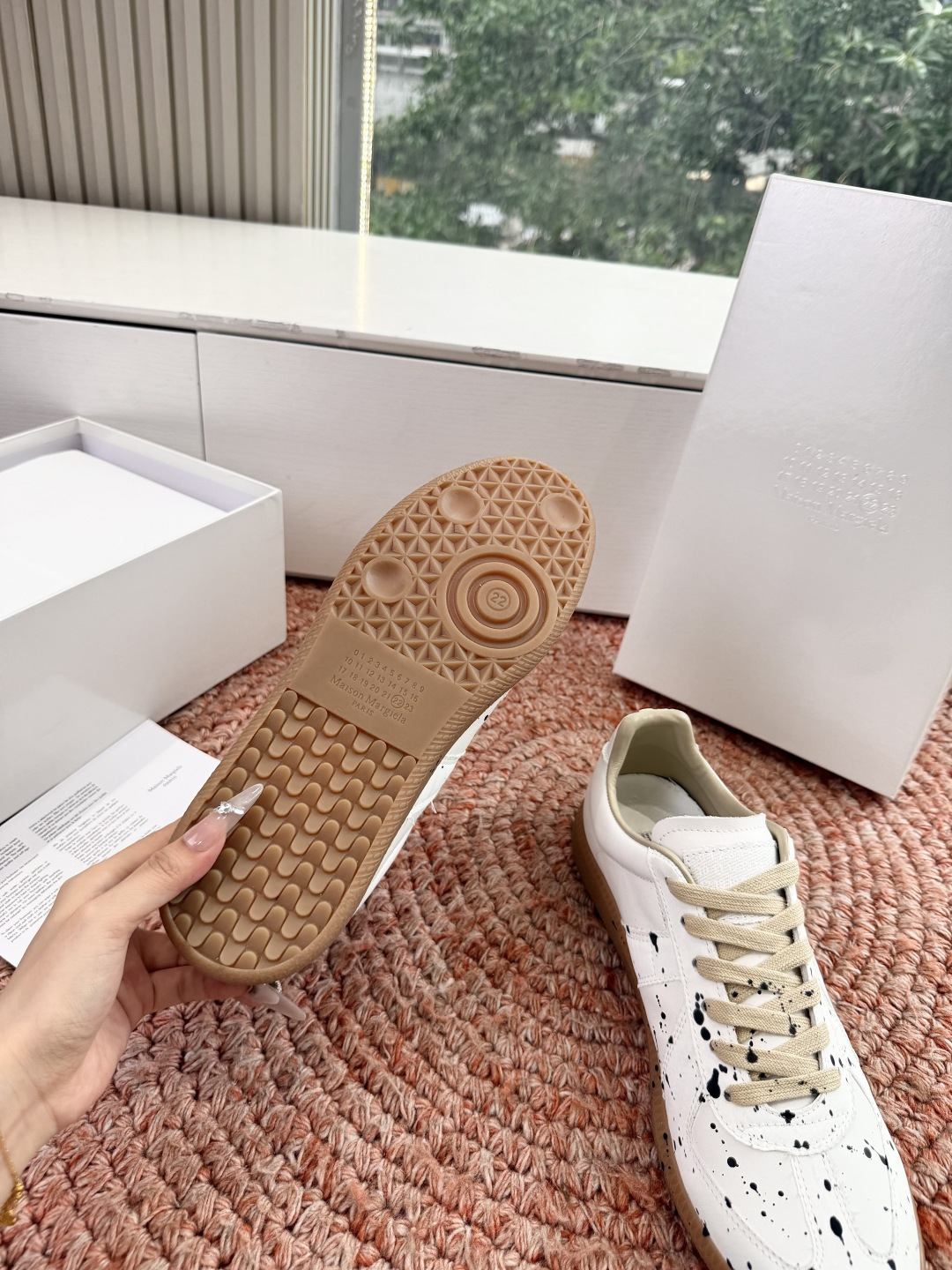 🌾G035顶级版本 代购级别马吉拉饼干鞋MaisonMargiela MM6德训休闲鞋💥鬼才设计师品牌，