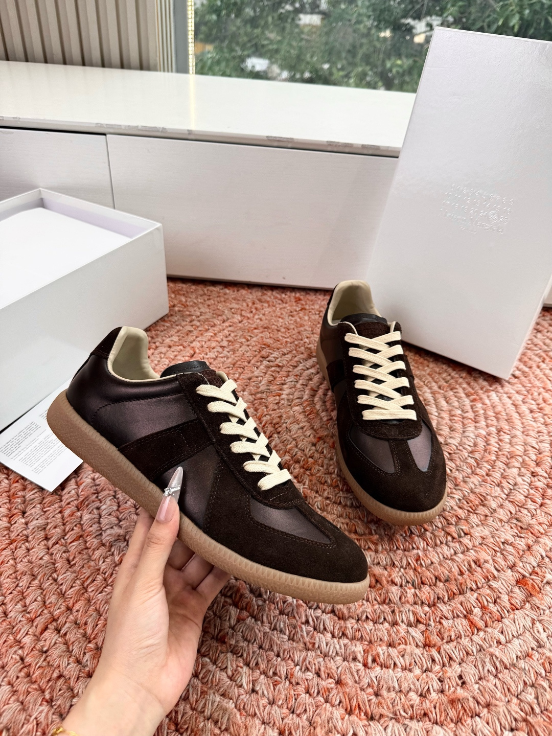 🌾G035顶级版本 代购级别马吉拉饼干鞋MaisonMargiela MM6德训休闲鞋💥鬼才设计师品牌，