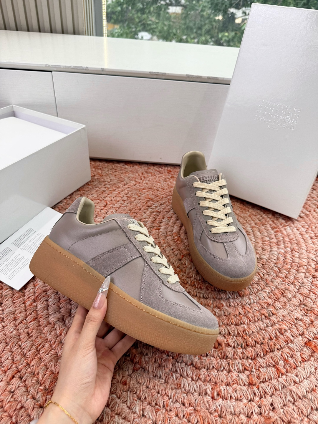 🌾G035顶级版本 代购级别马吉拉饼干鞋MaisonMargiela MM6德训休闲鞋💥鬼才设计师品牌，