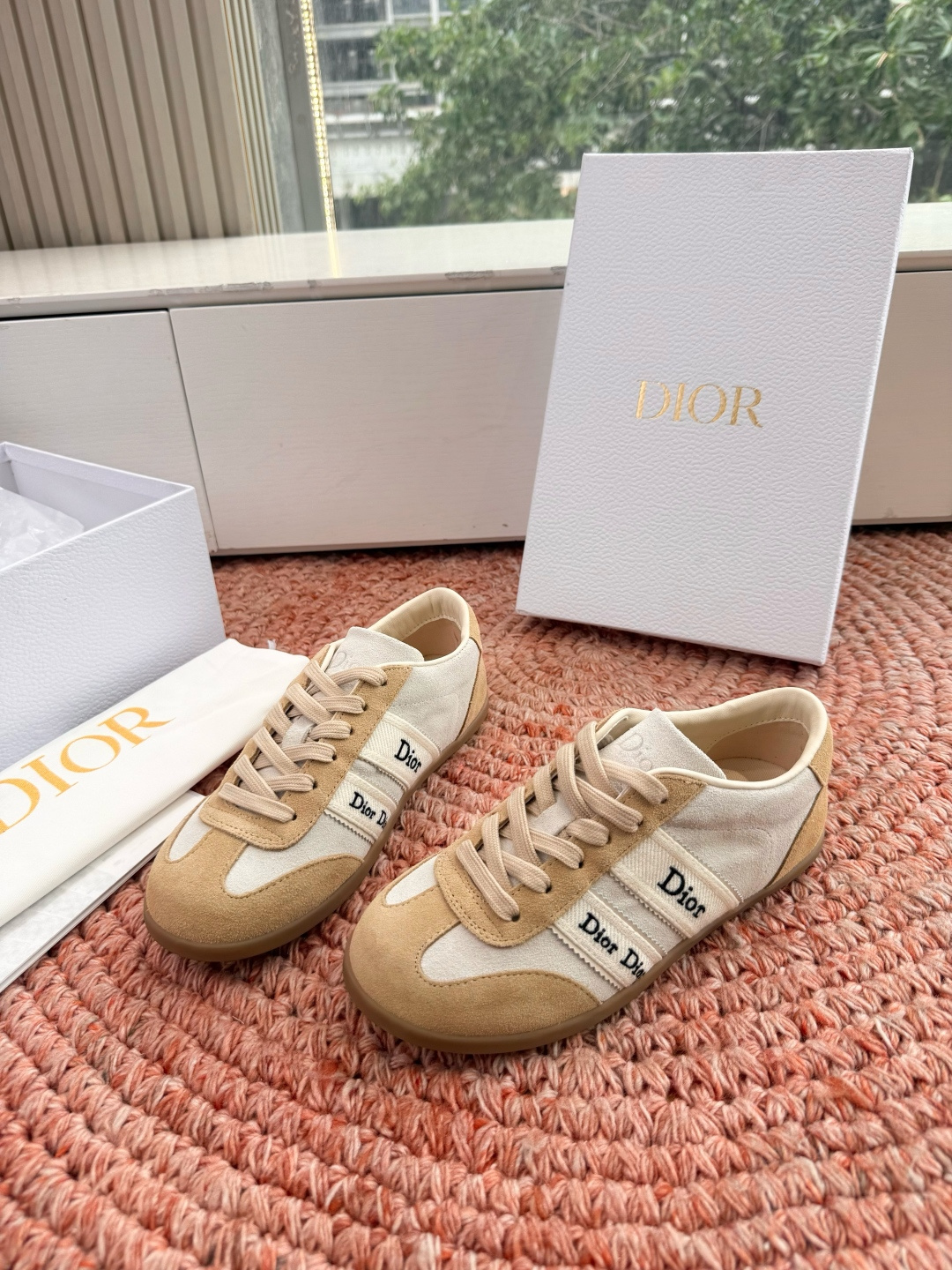 🌾G133顶级品质Dior迪奥 最新Ribbon系列 休闲 运动鞋 德训鞋 这款 Dior Ribbon