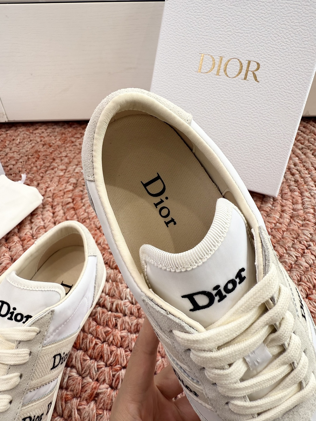 🌾G133顶级品质Dior迪奥 最新Ribbon系列 休闲 运动鞋 德训鞋 这款 Dior Ribbon
