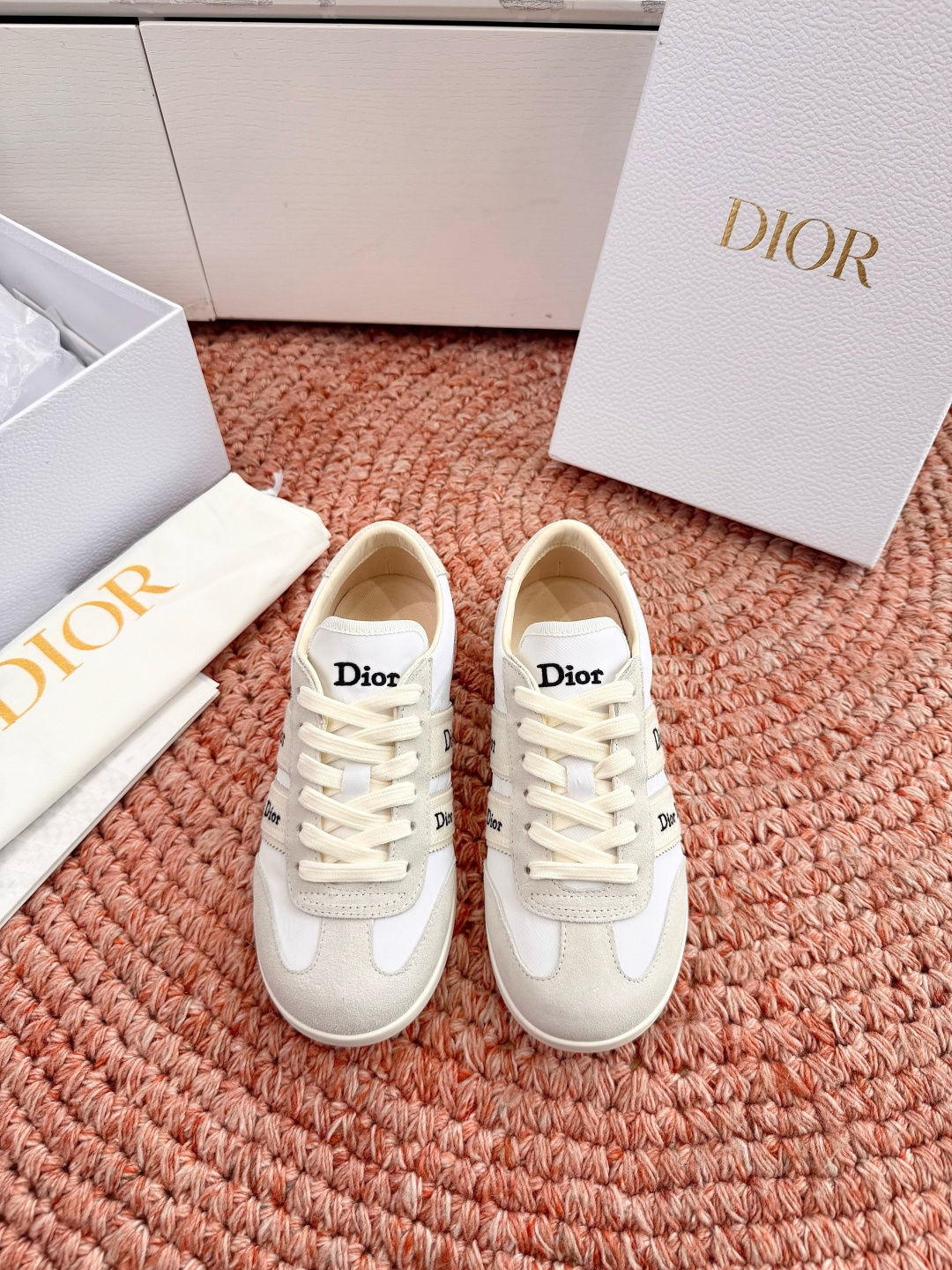 🌾G133顶级品质Dior迪奥 最新Ribbon系列 休闲 运动鞋 德训鞋 这款 Dior Ribbon