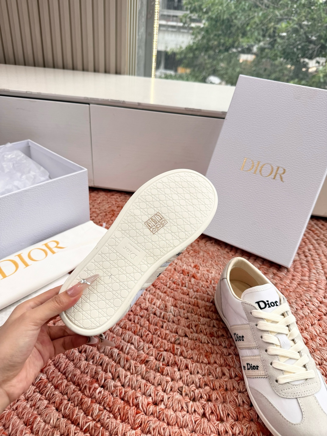 🌾G133顶级品质Dior迪奥 最新Ribbon系列 休闲 运动鞋 德训鞋 这款 Dior Ribbon