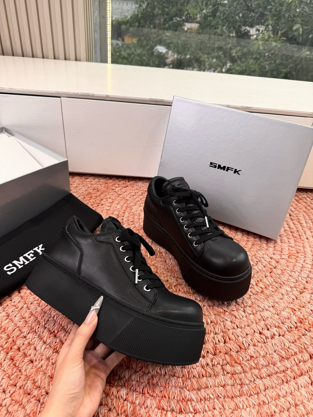 🌾所见即所得G029顶级版SMFK十字2026早春新款厚底运动鞋👟专柜断货王，一眼心动💓质感拉满，上脚无