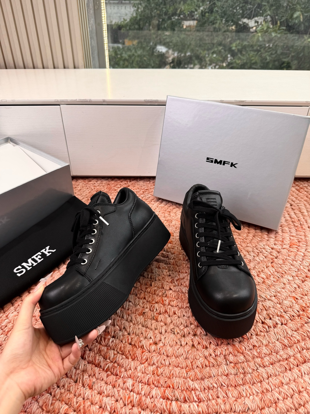 🌾所见即所得G029顶级版SMFK十字2026早春新款厚底运动鞋👟专柜断货王，一眼心动💓质感拉满，上脚无