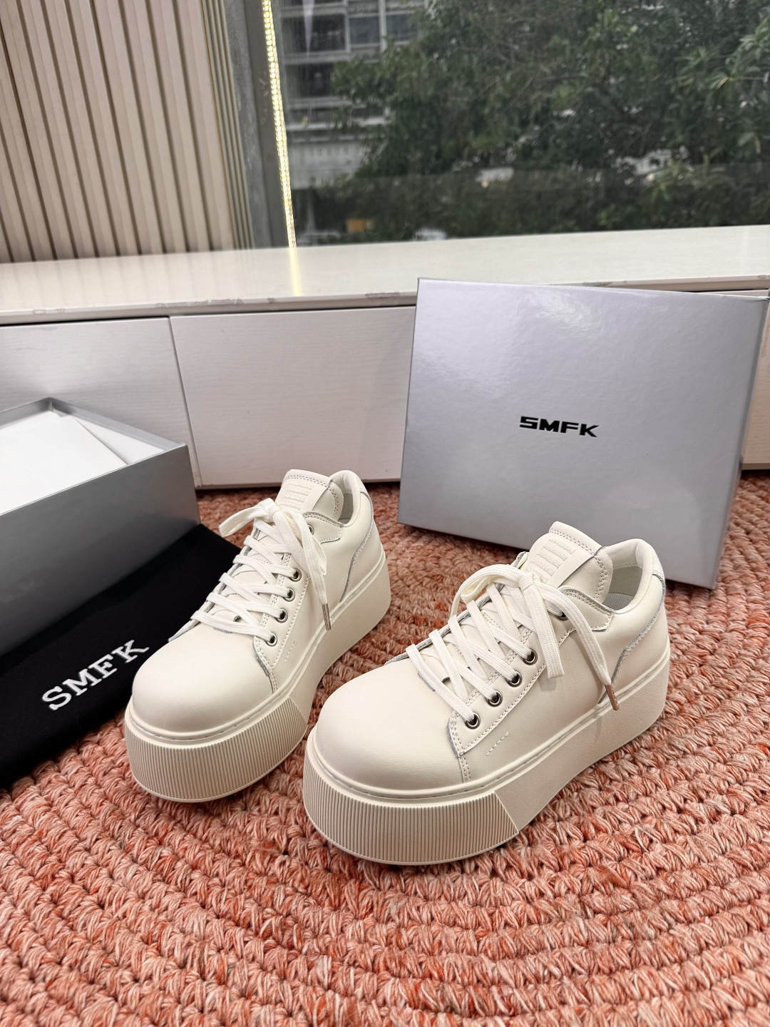 🌾所见即所得G029顶级版SMFK十字2026早春新款厚底运动鞋👟专柜断货王，一眼心动💓质感拉满，上脚无