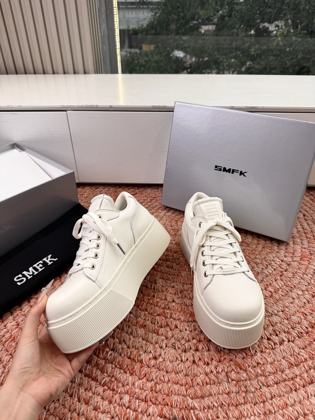 🌾所见即所得G029顶级版SMFK十字2026早春新款厚底运动鞋👟专柜断货王，一眼心动💓质感拉满，上脚无