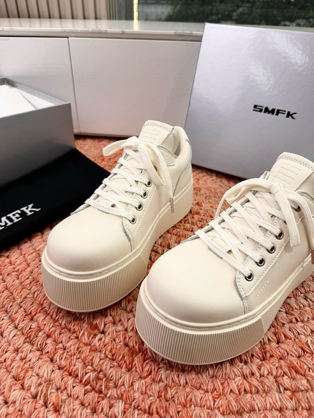 🌾所见即所得G029顶级版SMFK十字2026早春新款厚底运动鞋👟专柜断货王，一眼心动💓质感拉满，上脚无