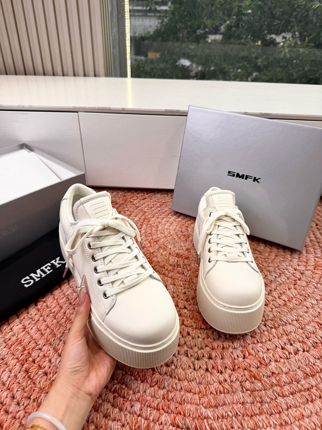 🌾所见即所得G029顶级版SMFK十字2026早春新款厚底运动鞋👟专柜断货王，一眼心动💓质感拉满，上脚无