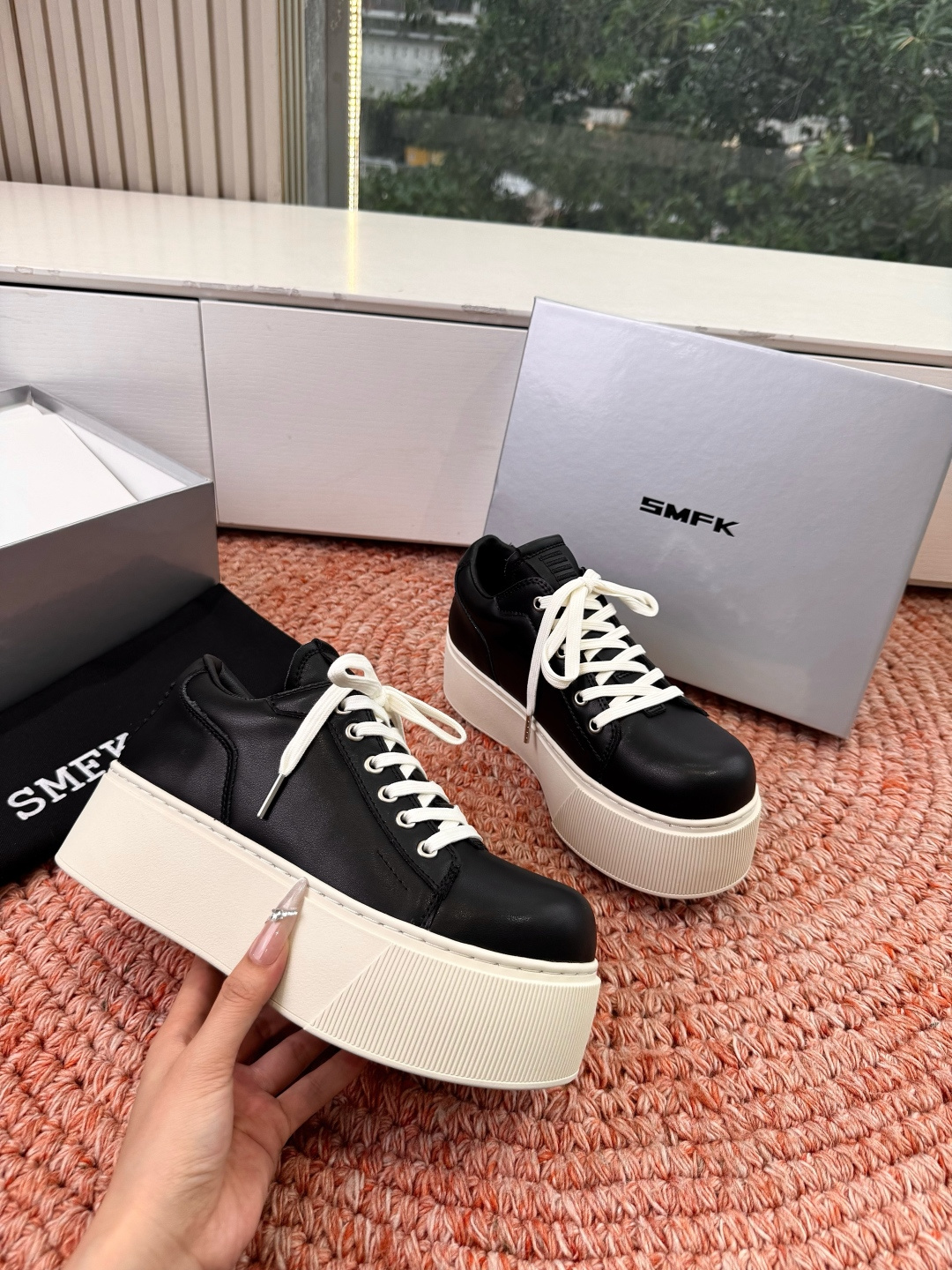 🌾所见即所得G029顶级版SMFK十字2026早春新款厚底运动鞋👟专柜断货王，一眼心动💓质感拉满，上脚无
