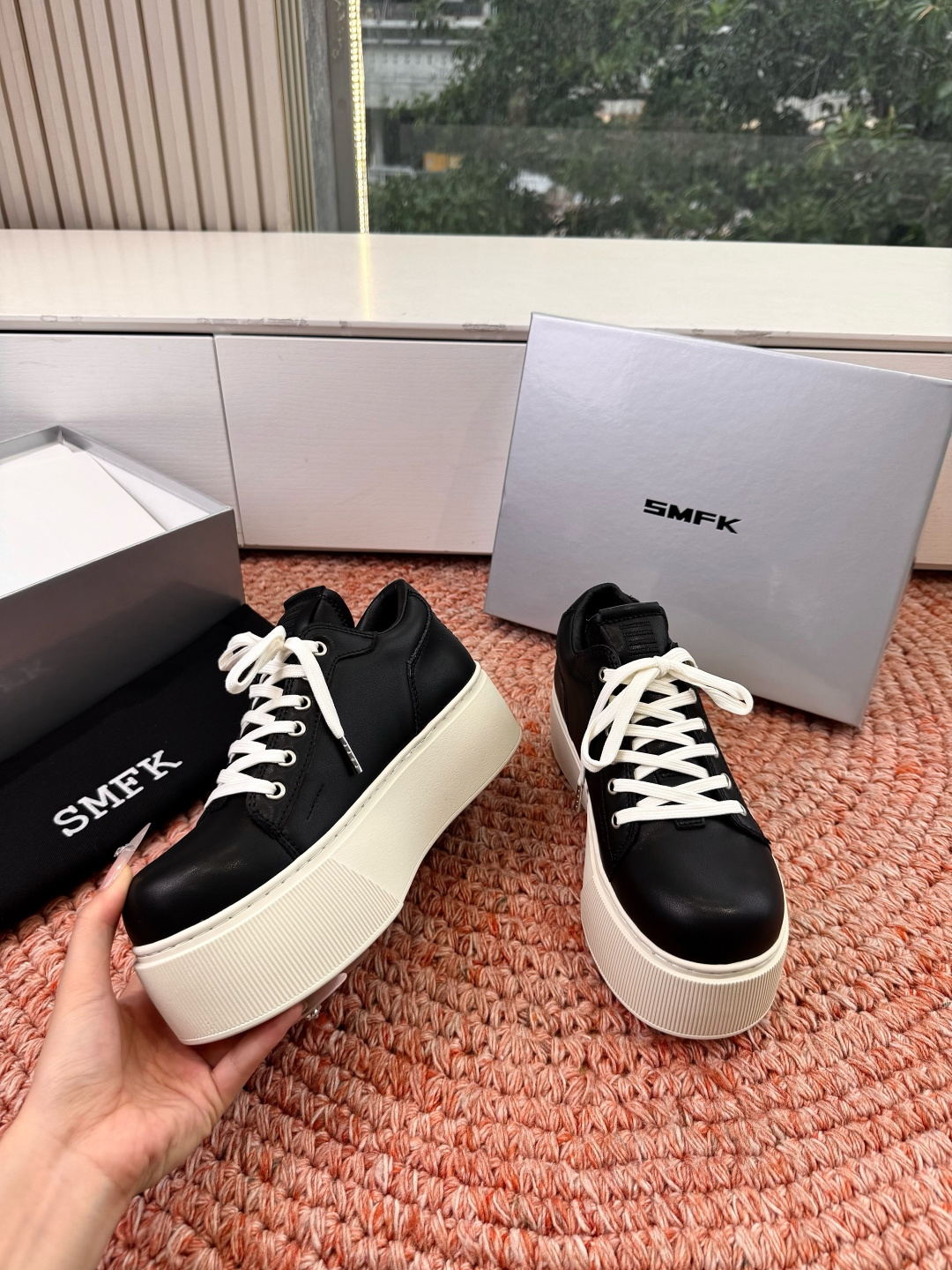 🌾所见即所得G029顶级版SMFK十字2026早春新款厚底运动鞋👟专柜断货王，一眼心动💓质感拉满，上脚无