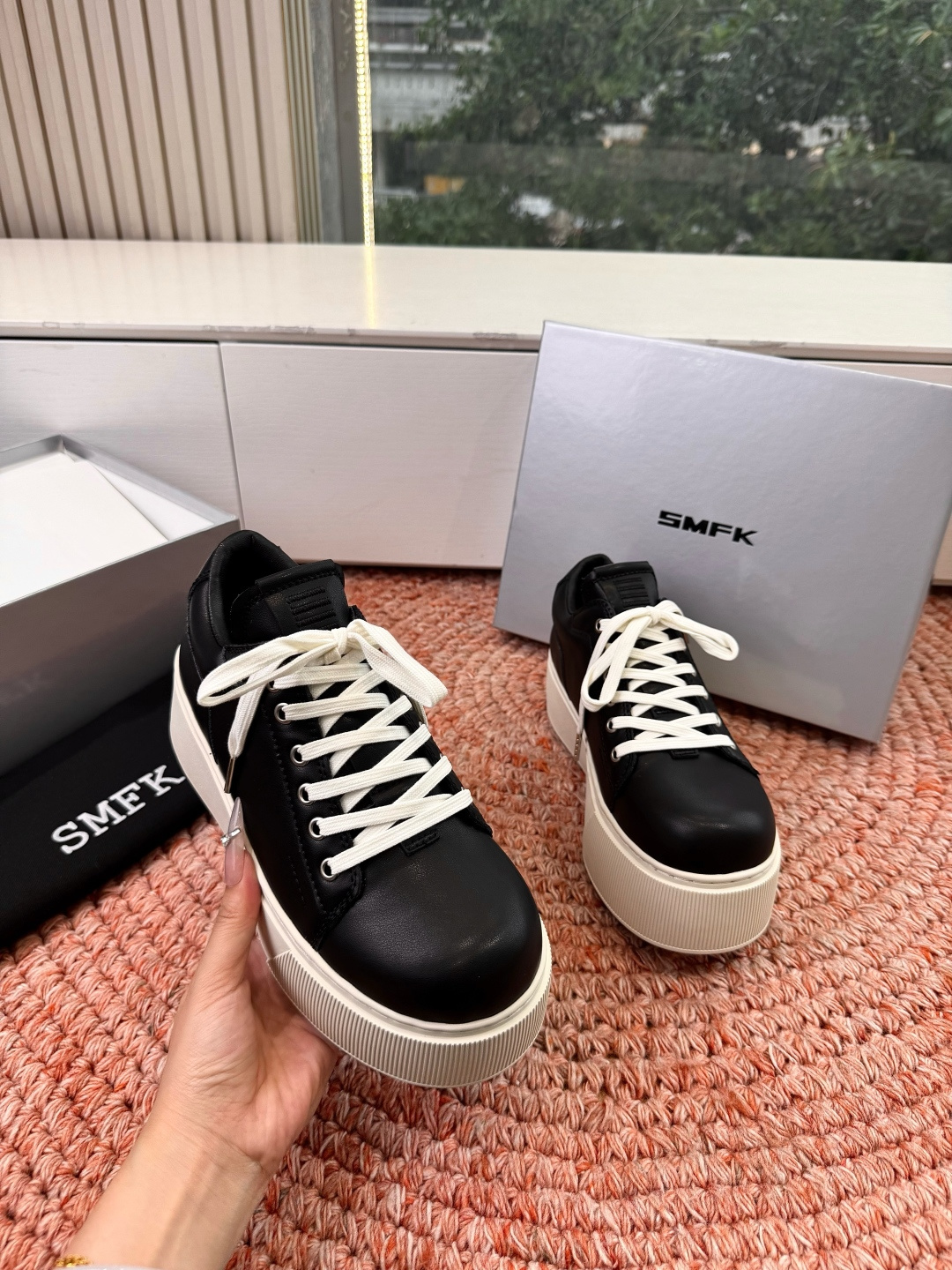 🌾所见即所得G029顶级版SMFK十字2026早春新款厚底运动鞋👟专柜断货王，一眼心动💓质感拉满，上脚无