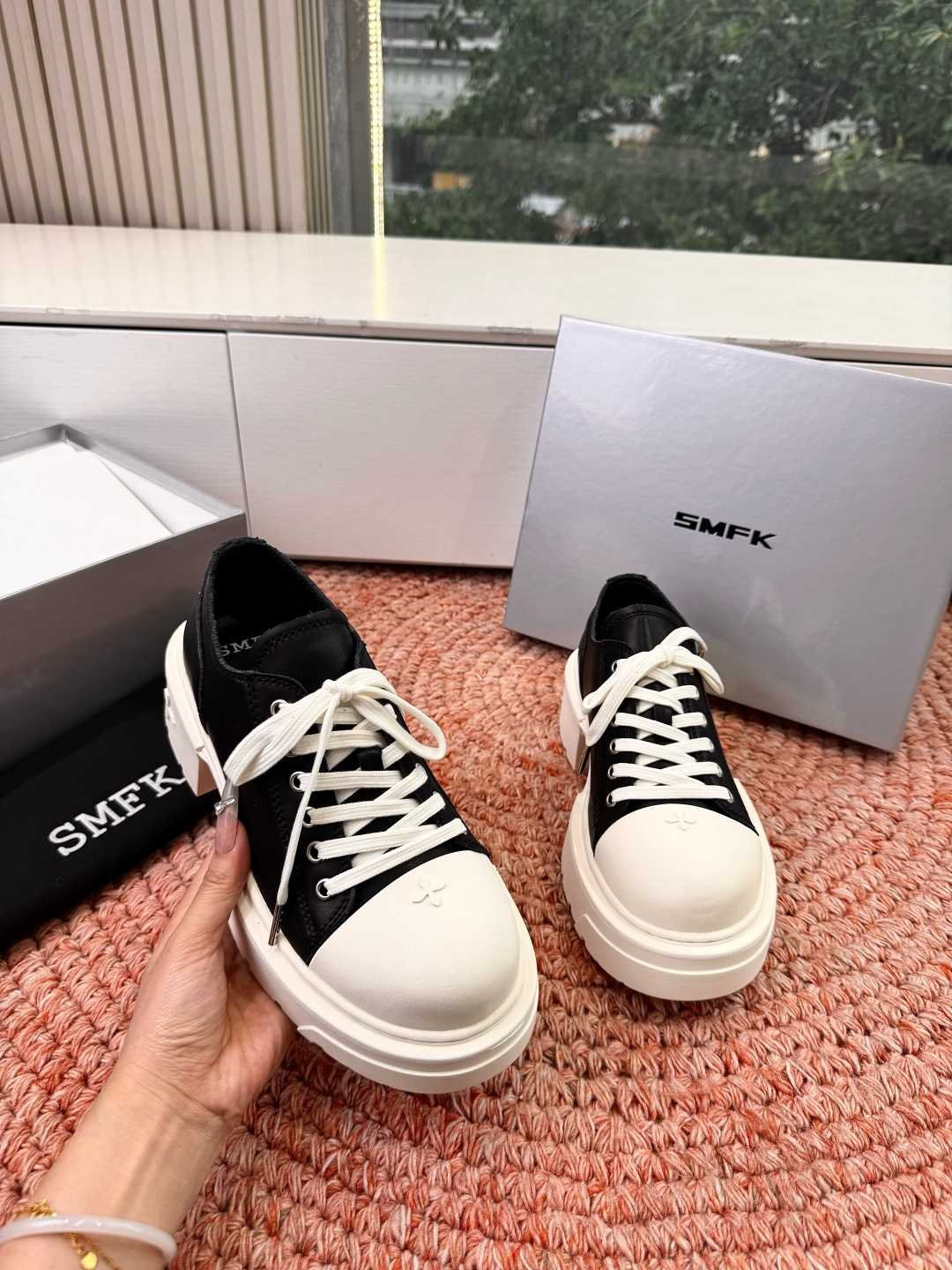 🌾所见即所得G029顶级版SMFK十字2026早春新款厚底运动鞋👟专柜断货王，一眼心动💓质感拉满，上脚无