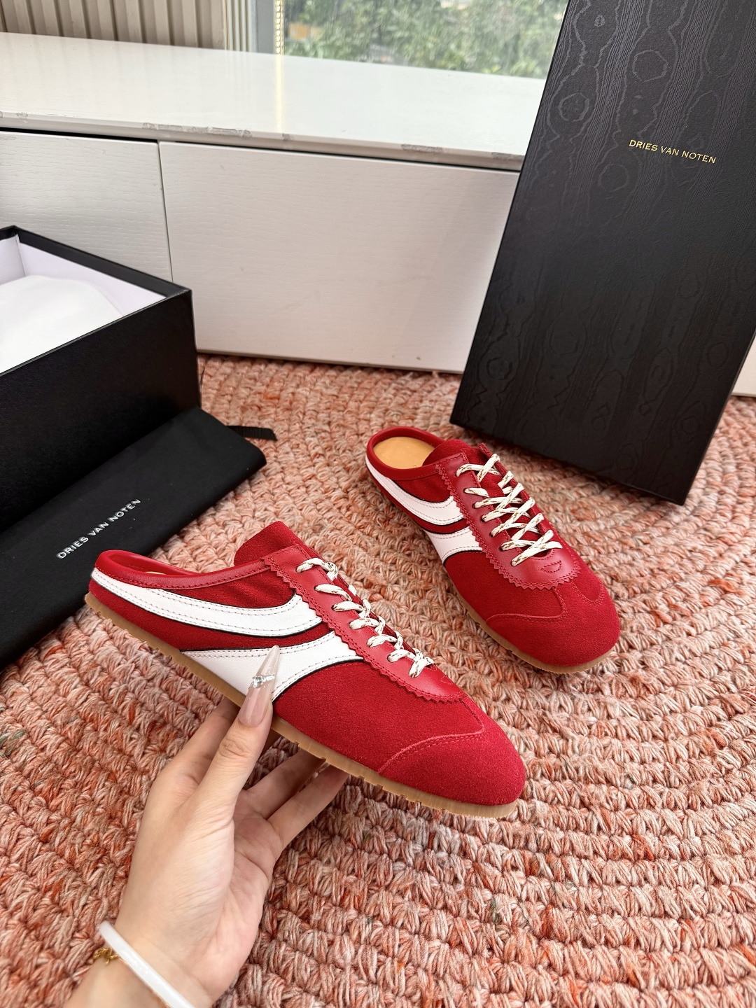 🌾所见即所得G130代购级Dries Van Noten·DVN 马拉松复古德训鞋包头拖鞋Dries V
