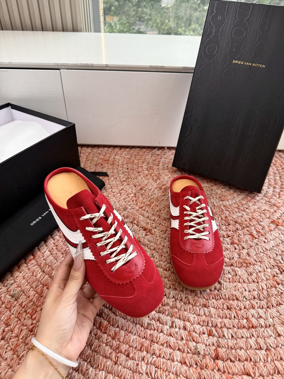 🌾所见即所得G130代购级Dries Van Noten·DVN 马拉松复古德训鞋包头拖鞋Dries V