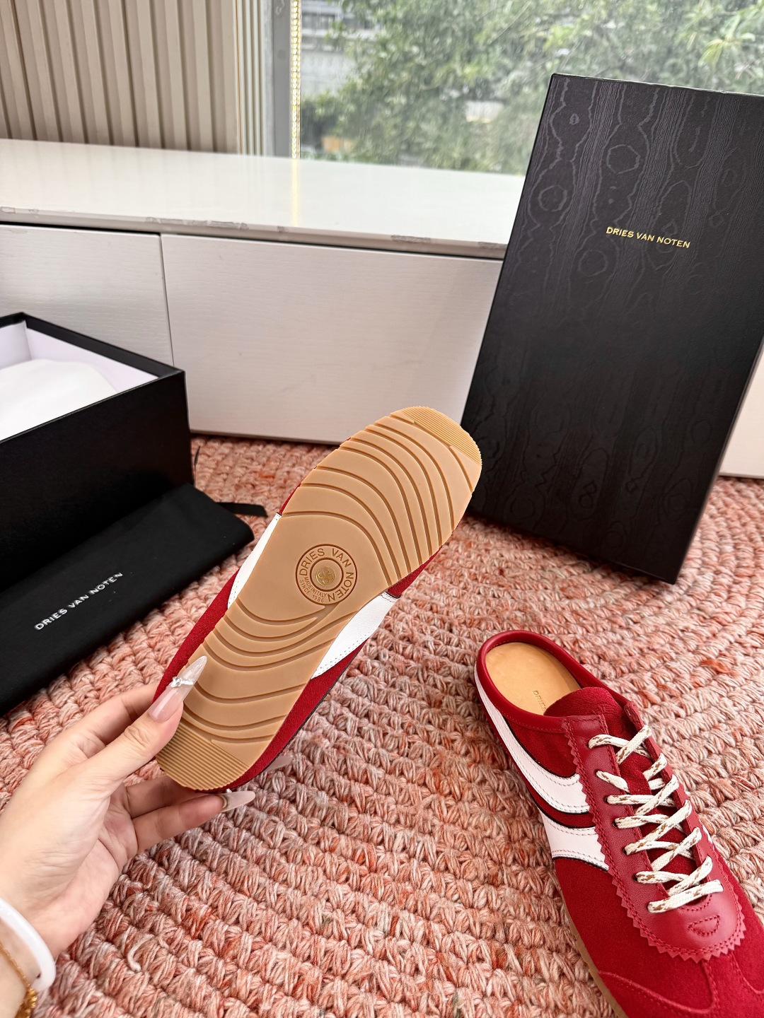 🌾所见即所得G130代购级Dries Van Noten·DVN 马拉松复古德训鞋包头拖鞋Dries V