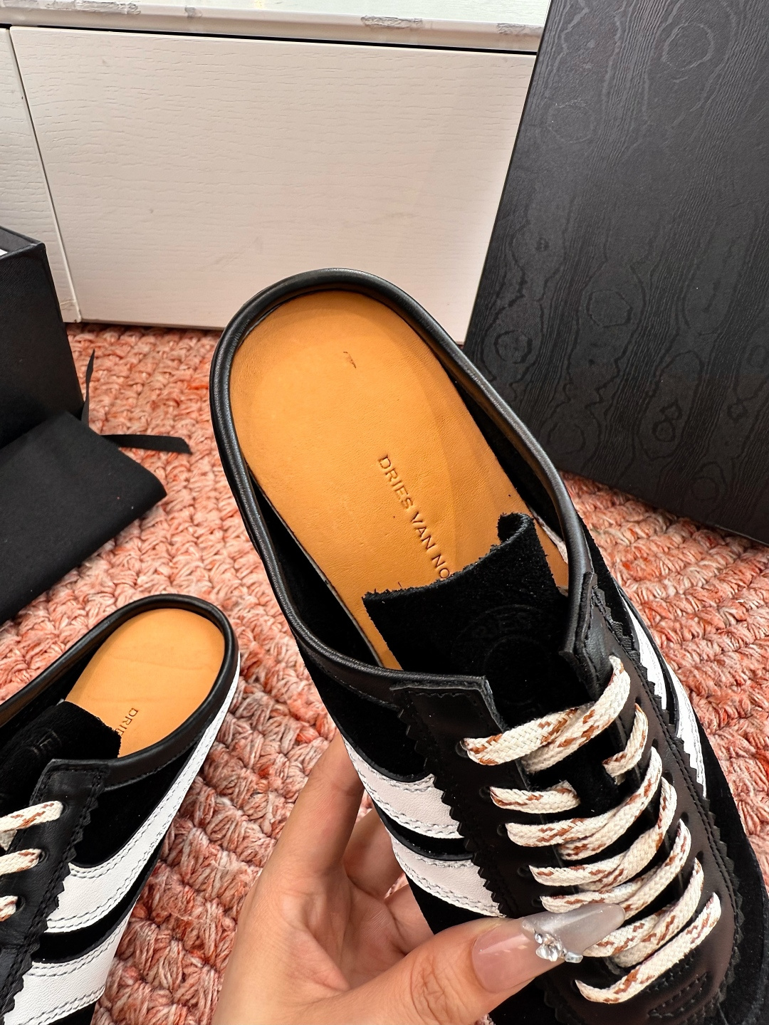 🌾所见即所得G130代购级Dries Van Noten·DVN 马拉松复古德训鞋包头拖鞋Dries V