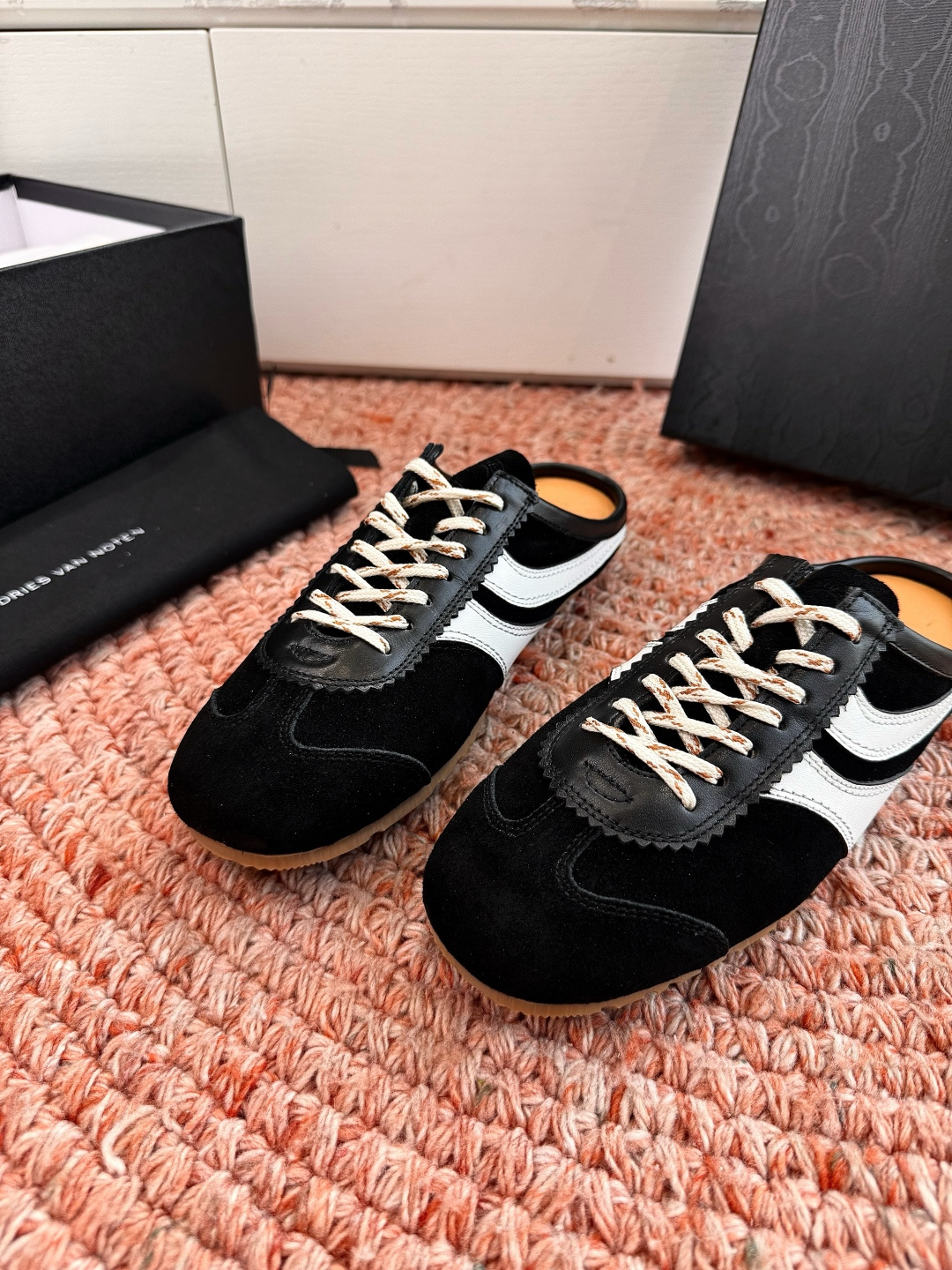 🌾所见即所得G130代购级Dries Van Noten·DVN 马拉松复古德训鞋包头拖鞋Dries V