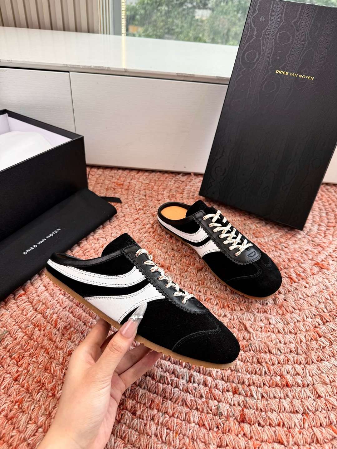 🌾所见即所得G130代购级Dries Van Noten·DVN 马拉松复古德训鞋包头拖鞋Dries V