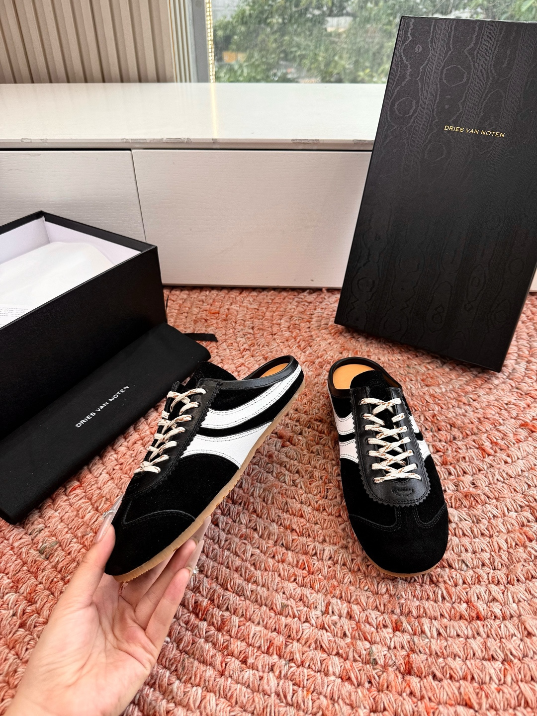 🌾所见即所得G130代购级Dries Van Noten·DVN 马拉松复古德训鞋包头拖鞋Dries V