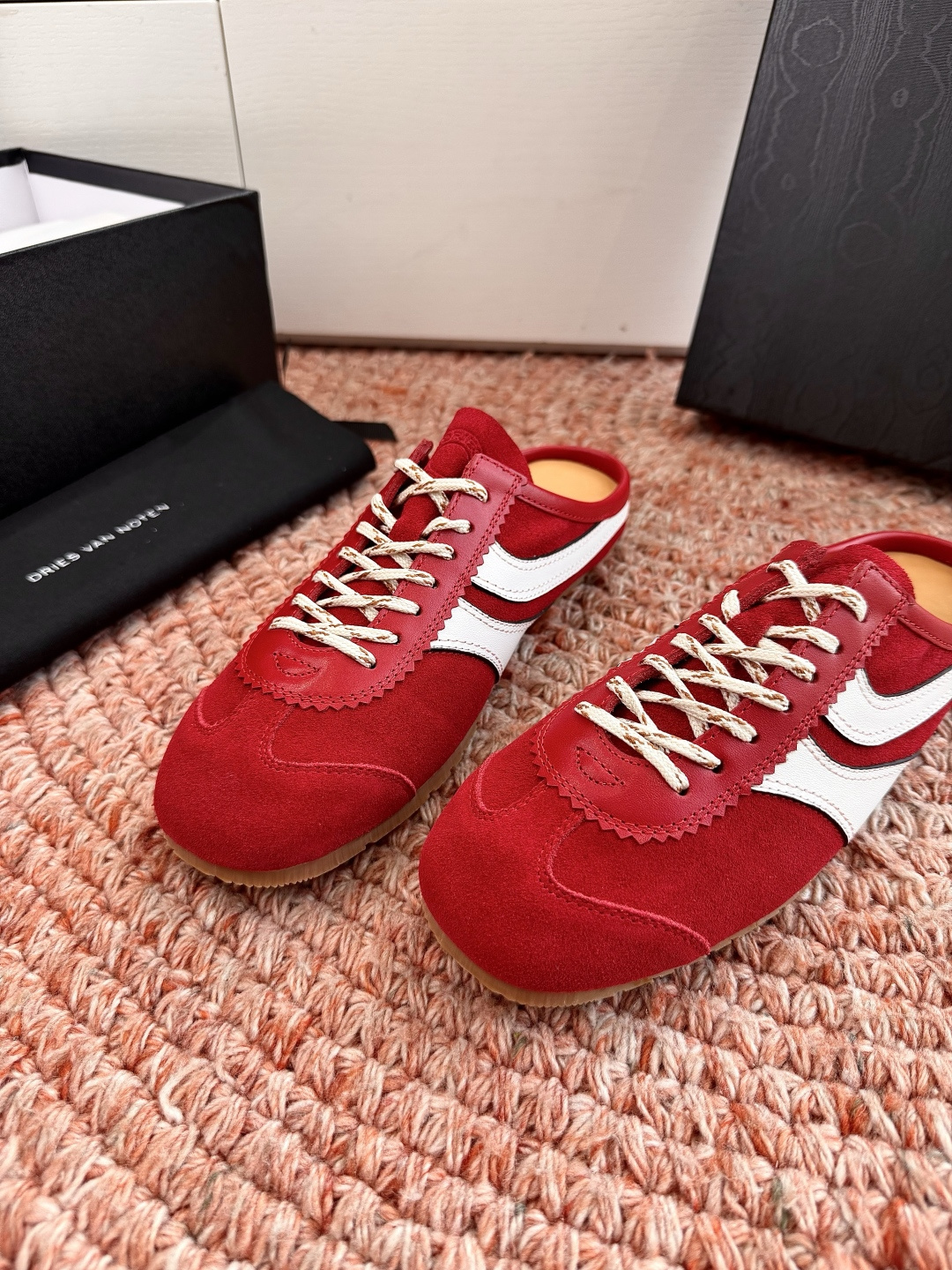 🌾所见即所得G130代购级Dries Van Noten·DVN 马拉松复古德训鞋包头拖鞋Dries V
