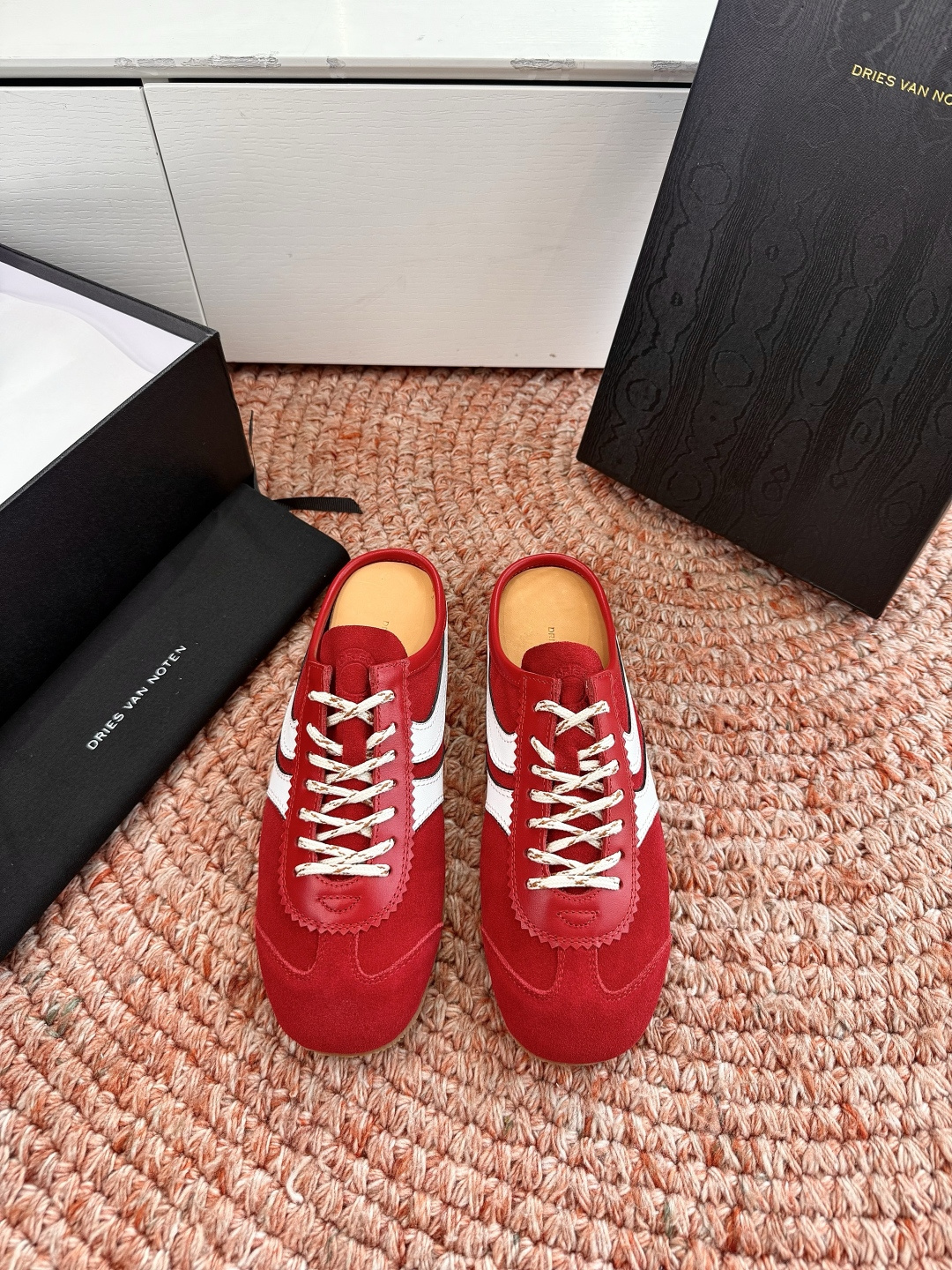 🌾所见即所得G130代购级Dries Van Noten·DVN 马拉松复古德训鞋包头拖鞋Dries V