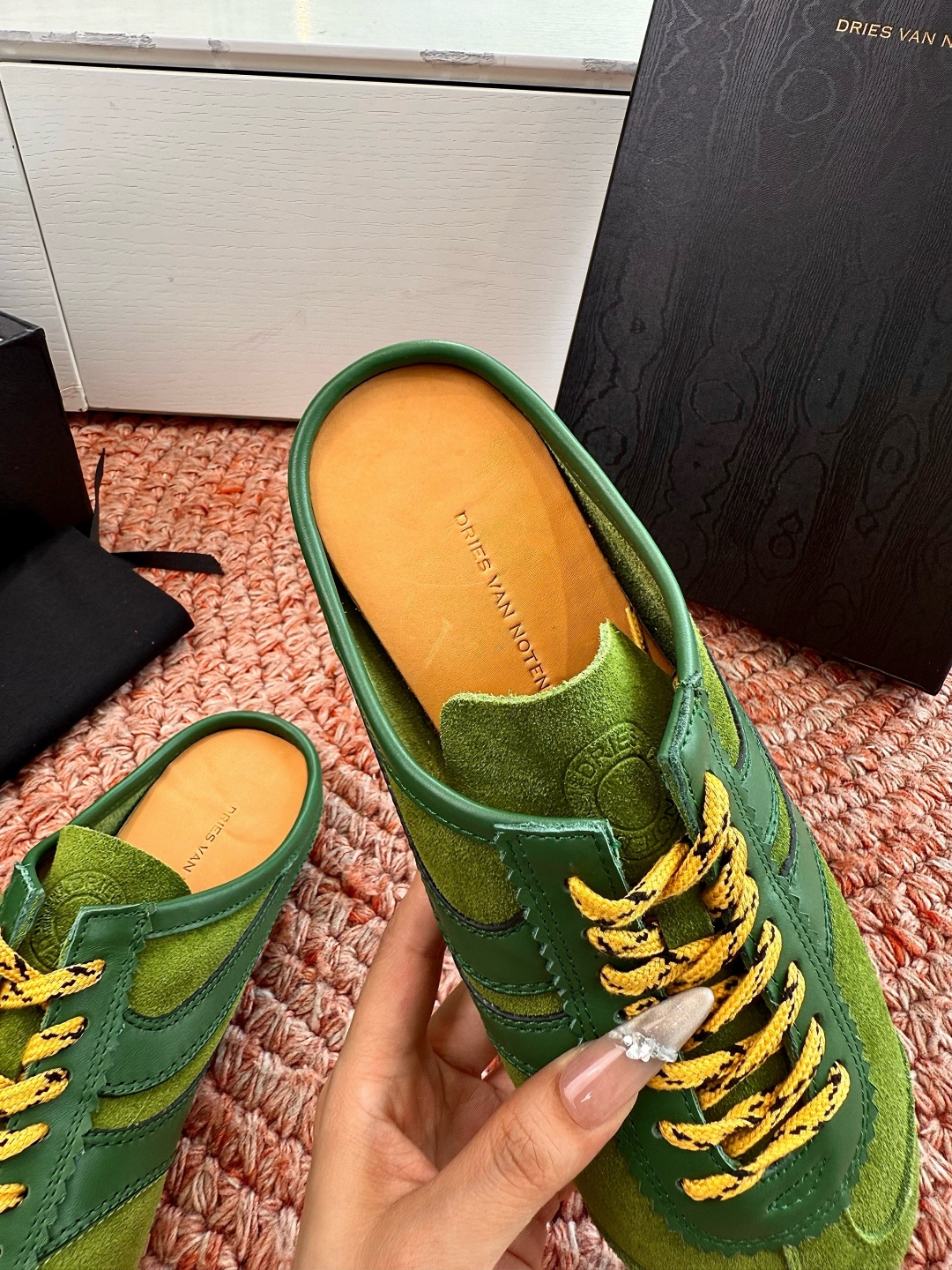 🌾所见即所得G130代购级Dries Van Noten·DVN 马拉松复古德训鞋包头拖鞋Dries V