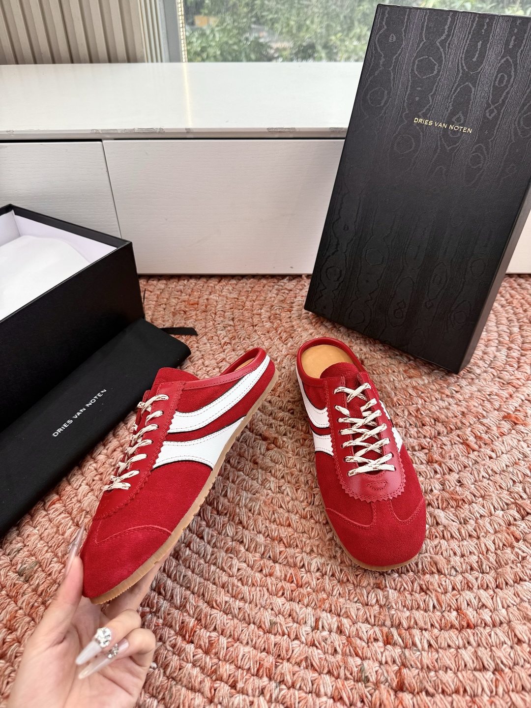 🌾所见即所得G130代购级Dries Van Noten·DVN 马拉松复古德训鞋包头拖鞋Dries V
