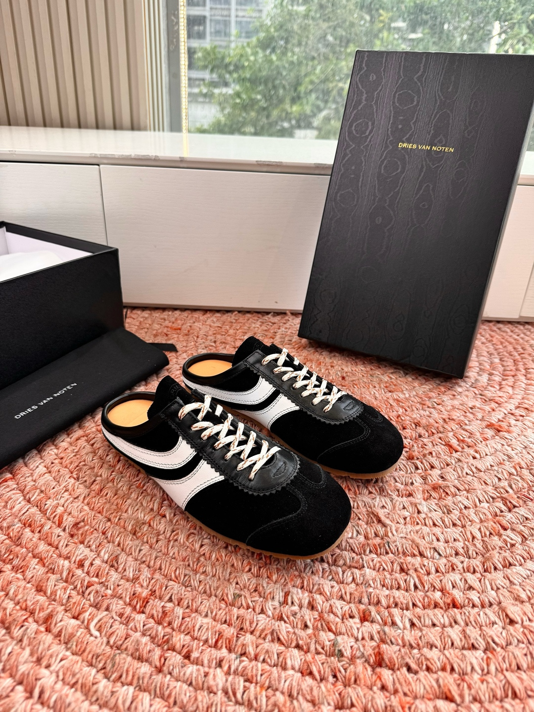 🌾所见即所得G130代购级Dries Van Noten·DVN 马拉松复古德训鞋包头拖鞋Dries V
