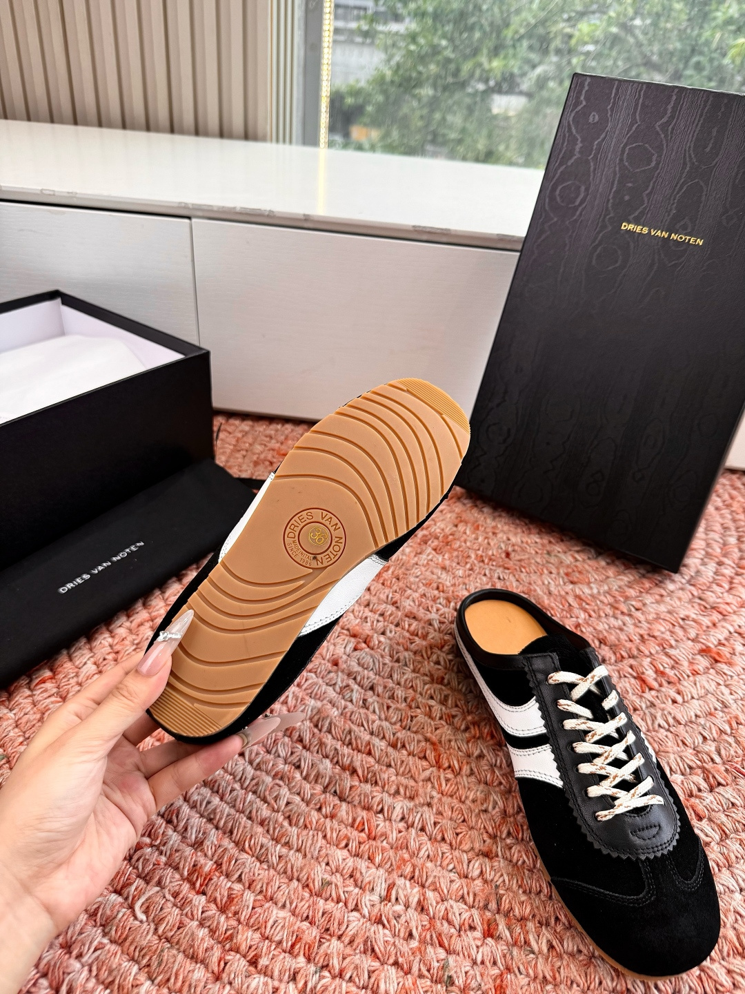 🌾所见即所得G130代购级Dries Van Noten·DVN 马拉松复古德训鞋包头拖鞋Dries V