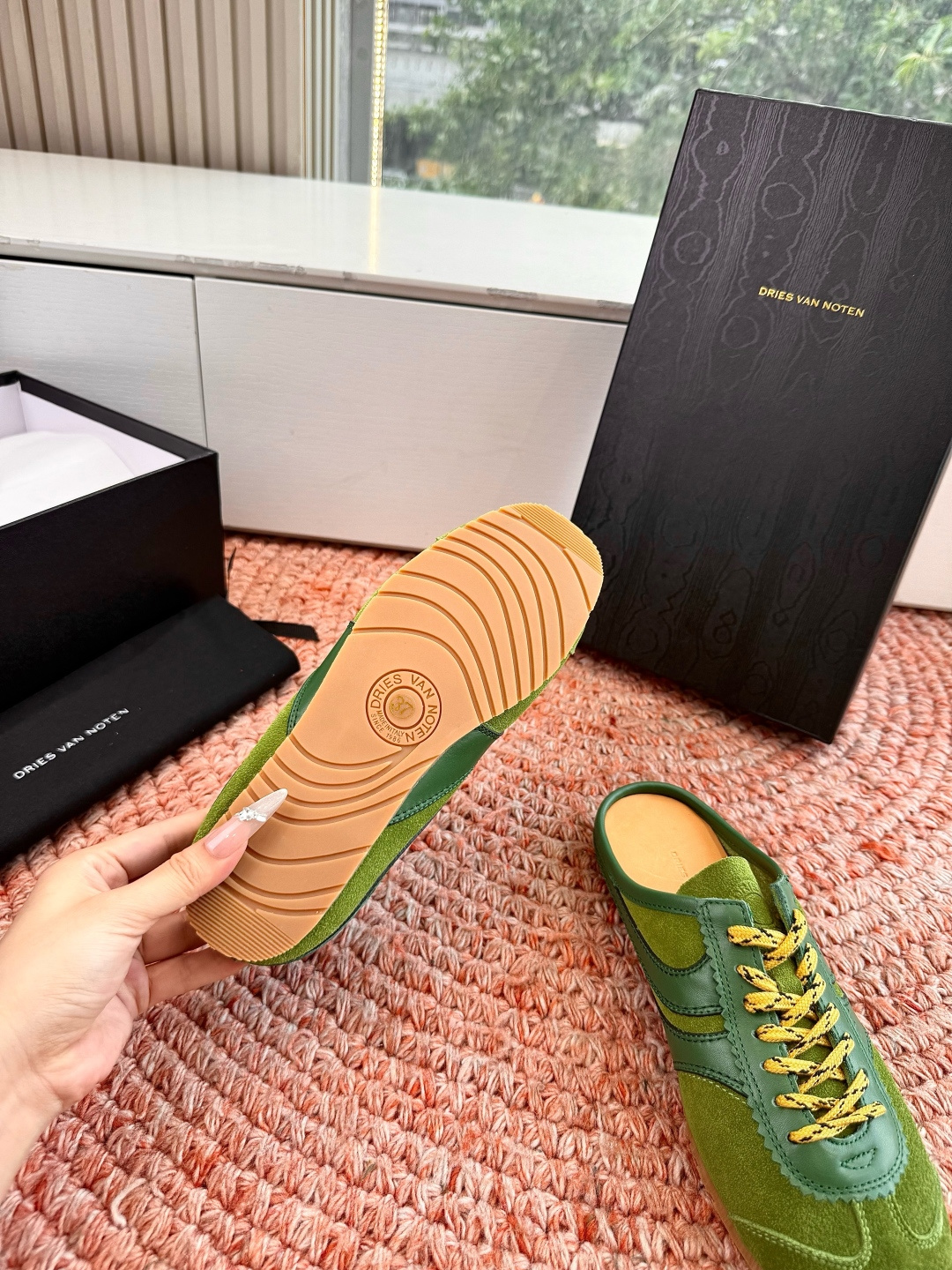 🌾所见即所得G130代购级Dries Van Noten·DVN 马拉松复古德训鞋包头拖鞋Dries V