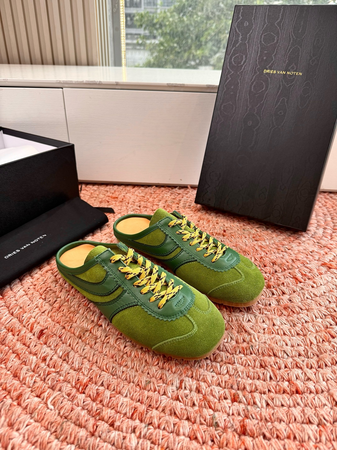 🌾所见即所得G130代购级Dries Van Noten·DVN 马拉松复古德训鞋包头拖鞋Dries V