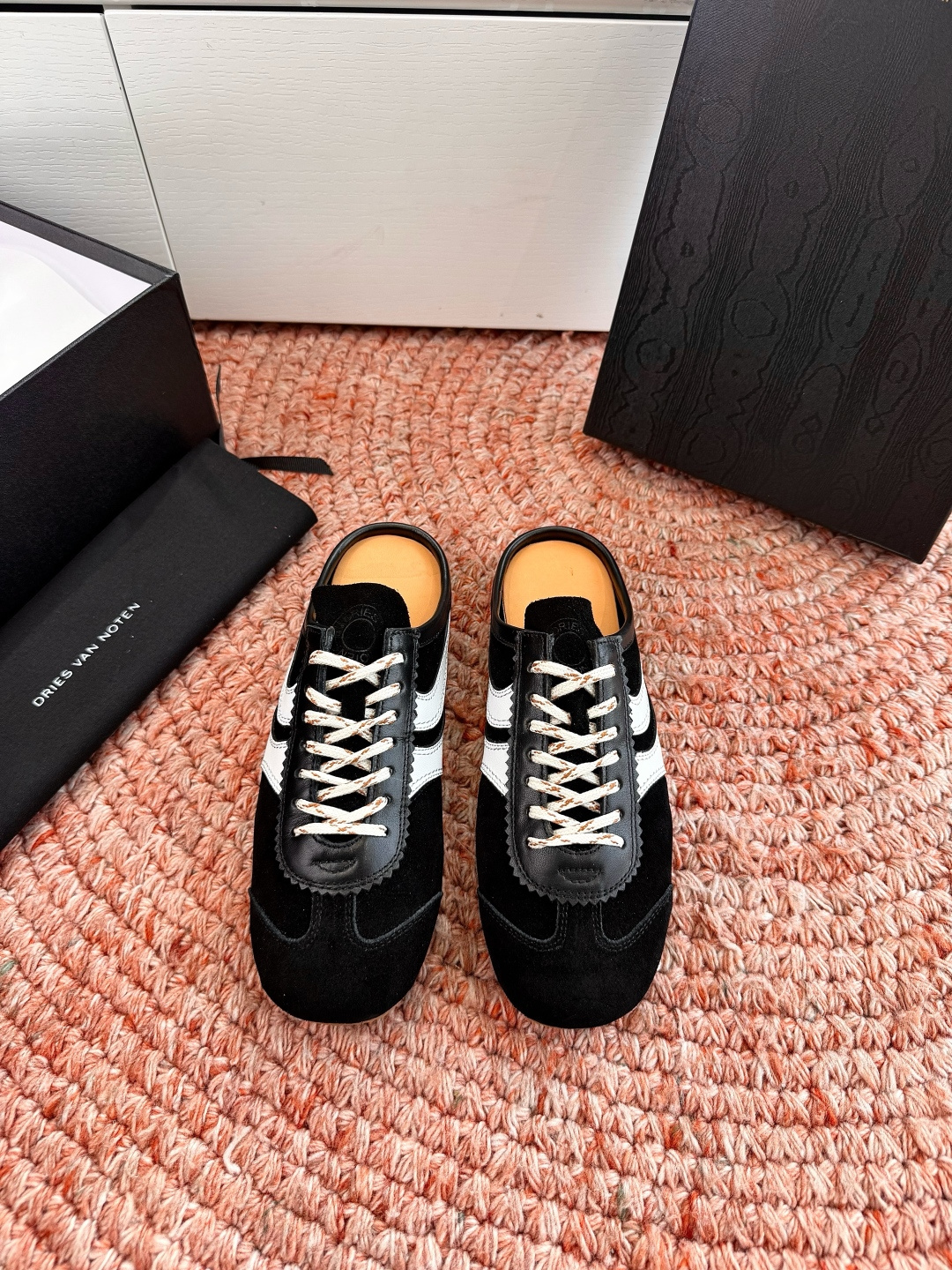 🌾所见即所得G130代购级Dries Van Noten·DVN 马拉松复古德训鞋包头拖鞋Dries V