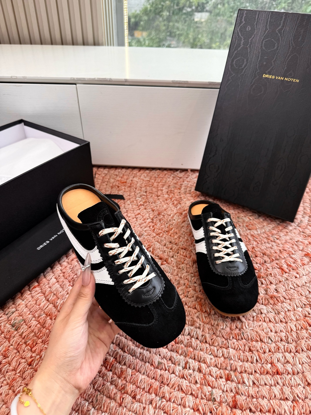 🌾所见即所得G130代购级Dries Van Noten·DVN 马拉松复古德训鞋包头拖鞋Dries V