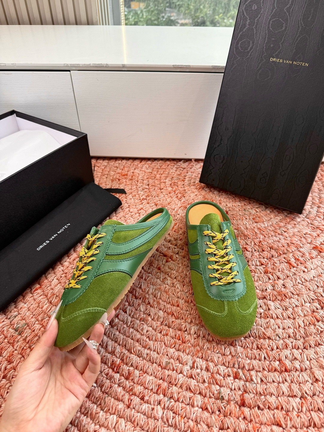 🌾所见即所得G130代购级Dries Van Noten·DVN 马拉松复古德训鞋包头拖鞋Dries V