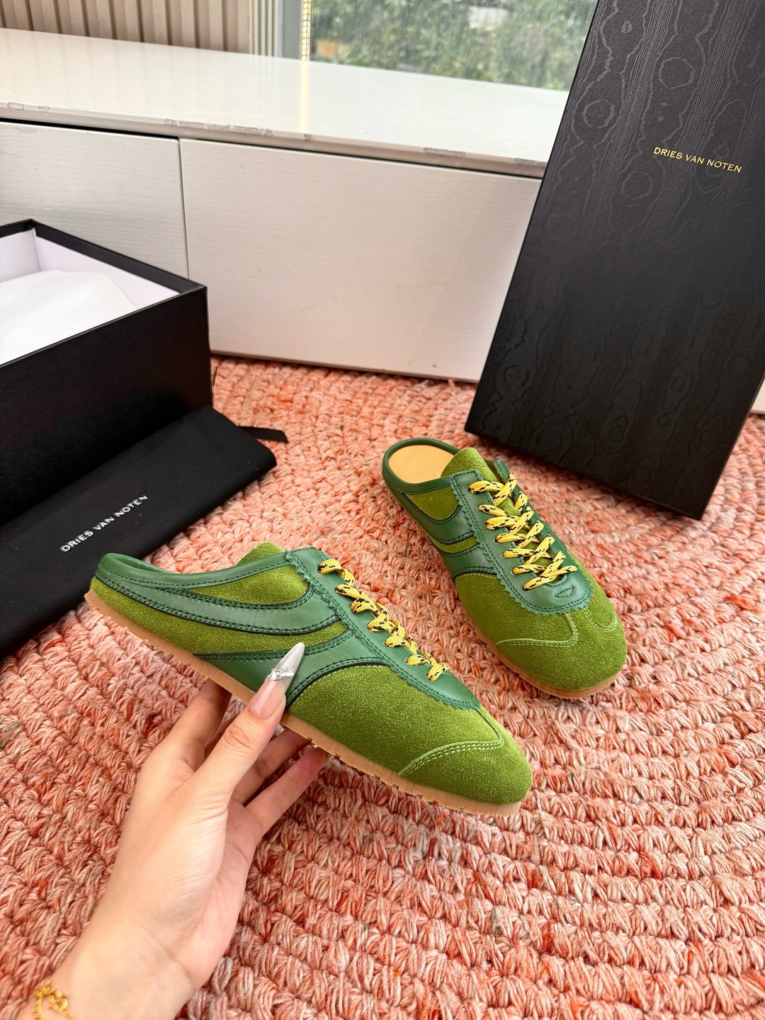 🌾所见即所得G130代购级Dries Van Noten·DVN 马拉松复古德训鞋包头拖鞋Dries V