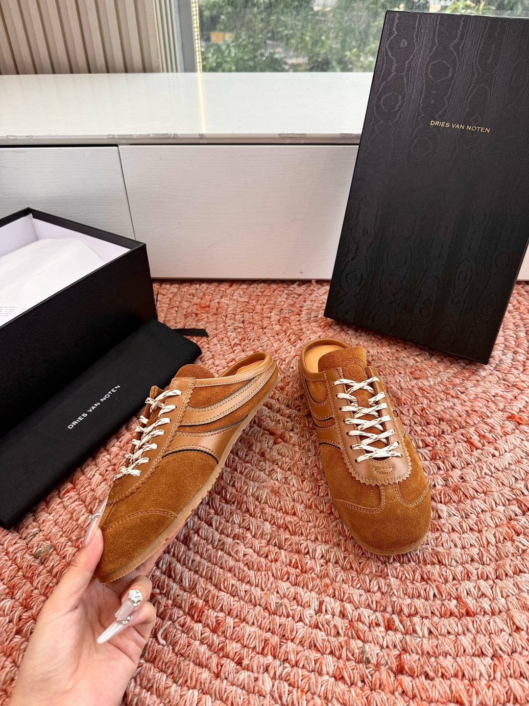 🌾所见即所得G130代购级Dries Van Noten·DVN 马拉松复古德训鞋包头拖鞋Dries V