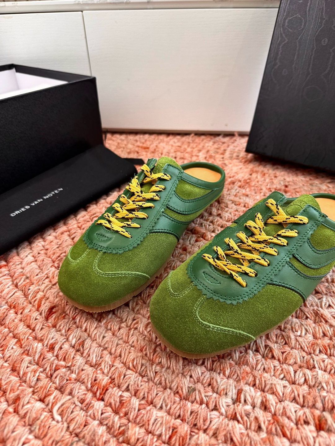 🌾所见即所得G130代购级Dries Van Noten·DVN 马拉松复古德训鞋包头拖鞋Dries V