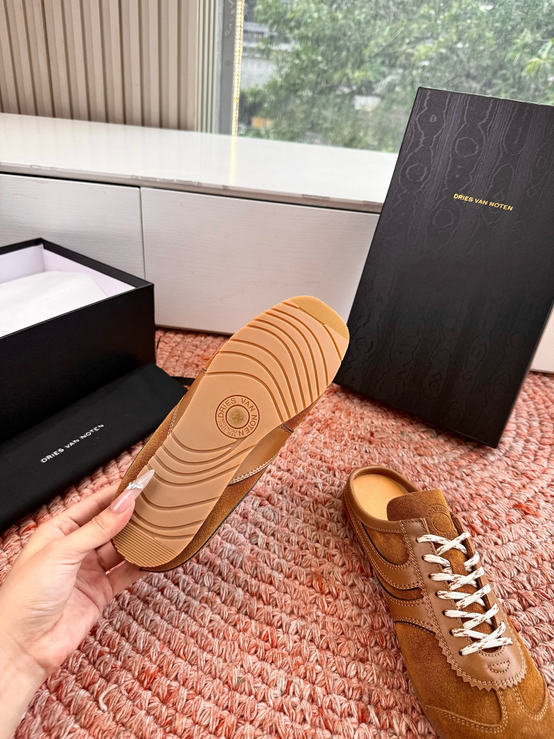 🌾所见即所得G130代购级Dries Van Noten·DVN 马拉松复古德训鞋包头拖鞋Dries V