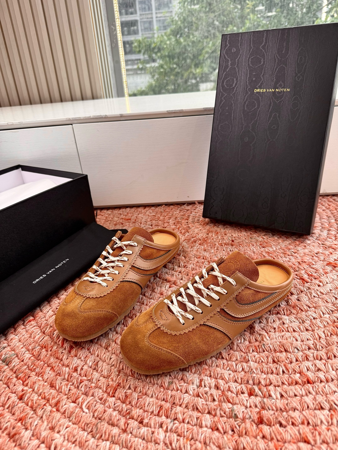🌾所见即所得G130代购级Dries Van Noten·DVN 马拉松复古德训鞋包头拖鞋Dries V