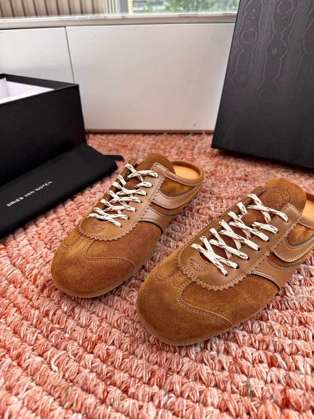 🌾所见即所得G130代购级Dries Van Noten·DVN 马拉松复古德训鞋包头拖鞋Dries V