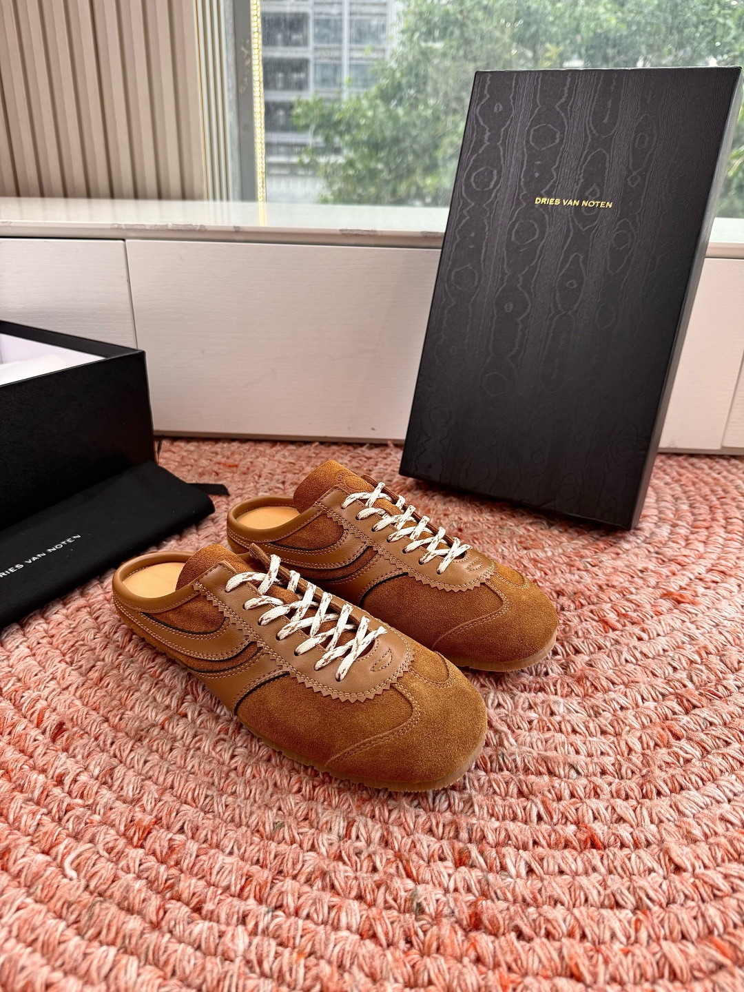 🌾所见即所得G130代购级Dries Van Noten·DVN 马拉松复古德训鞋包头拖鞋Dries V