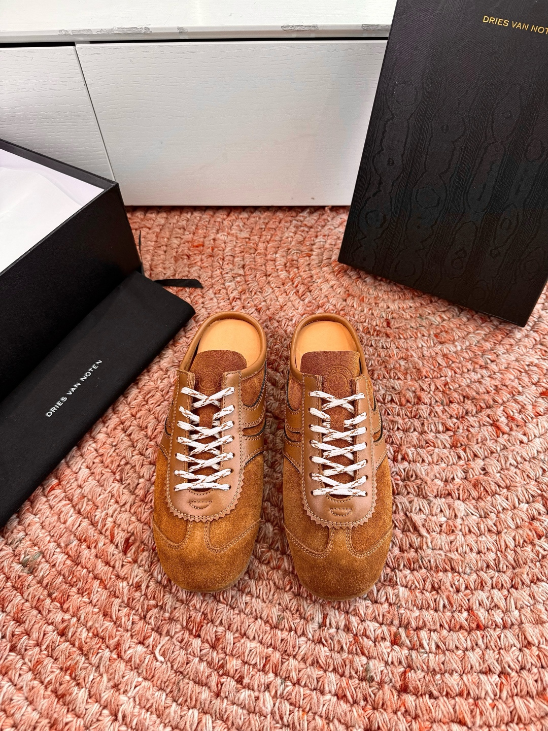 🌾所见即所得G130代购级Dries Van Noten·DVN 马拉松复古德训鞋包头拖鞋Dries V