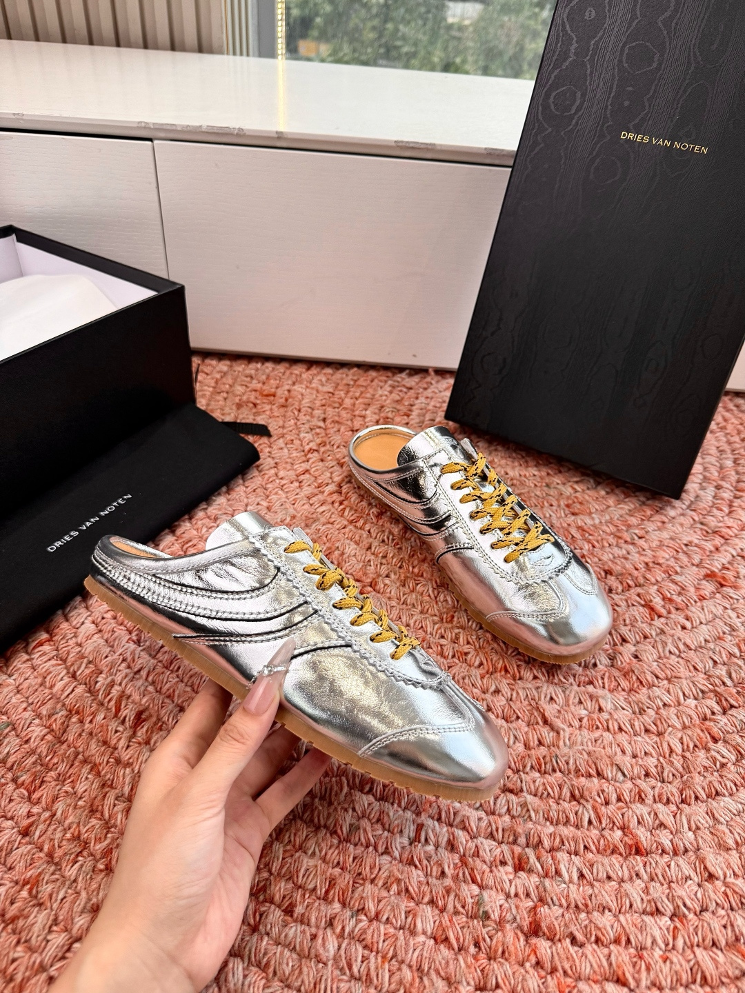 🌾所见即所得G130代购级Dries Van Noten·DVN 马拉松复古德训鞋包头拖鞋Dries V