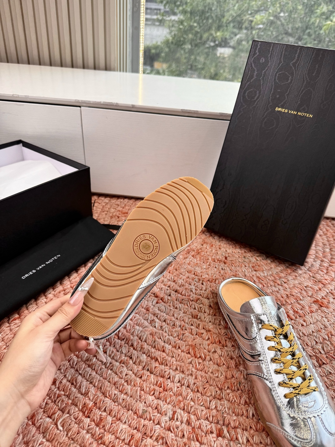 🌾所见即所得G130代购级Dries Van Noten·DVN 马拉松复古德训鞋包头拖鞋Dries V