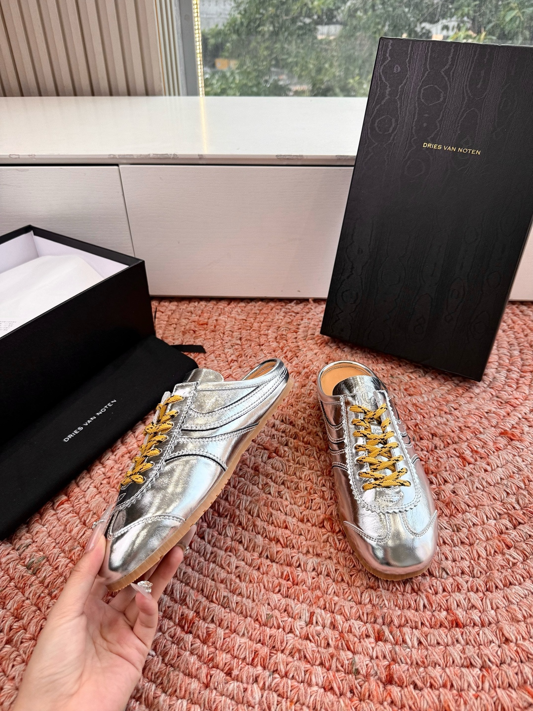 🌾所见即所得G130代购级Dries Van Noten·DVN 马拉松复古德训鞋包头拖鞋Dries V